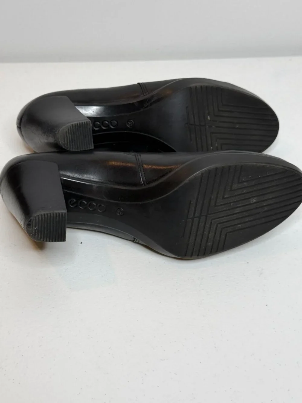 Ecco black leather